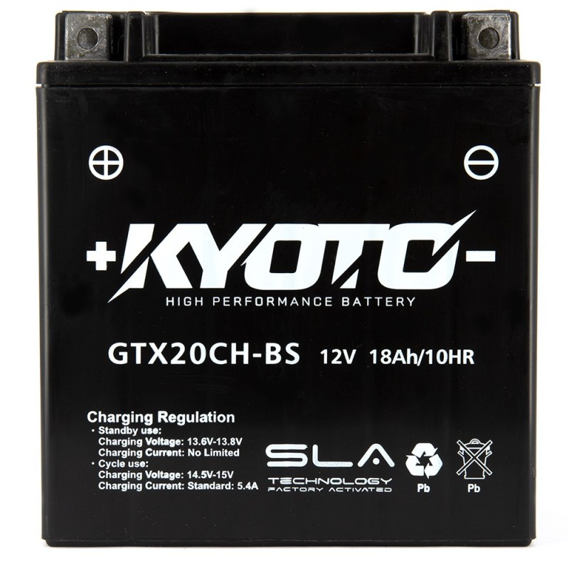 BATTERIE MOTO KYOTO YTX20CH-BS 12V 18Ah 230A BATTERIE MOTO KYOTO YTX20CH-BS 12V 18Ah 230A