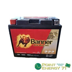 BATTERIE MOTO BANNER YT12B-BS GEL 12V 10A 185A