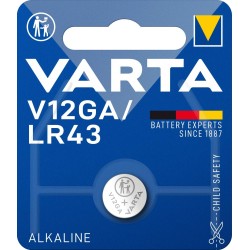 PILE VARTA V12GA / LR43 ALCALINE 1.5V