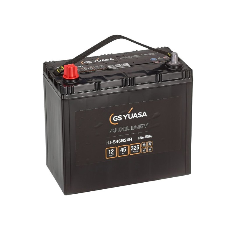 BATTERIE YUASA HJ-S46B24R 12V 45Ah 325A AGM