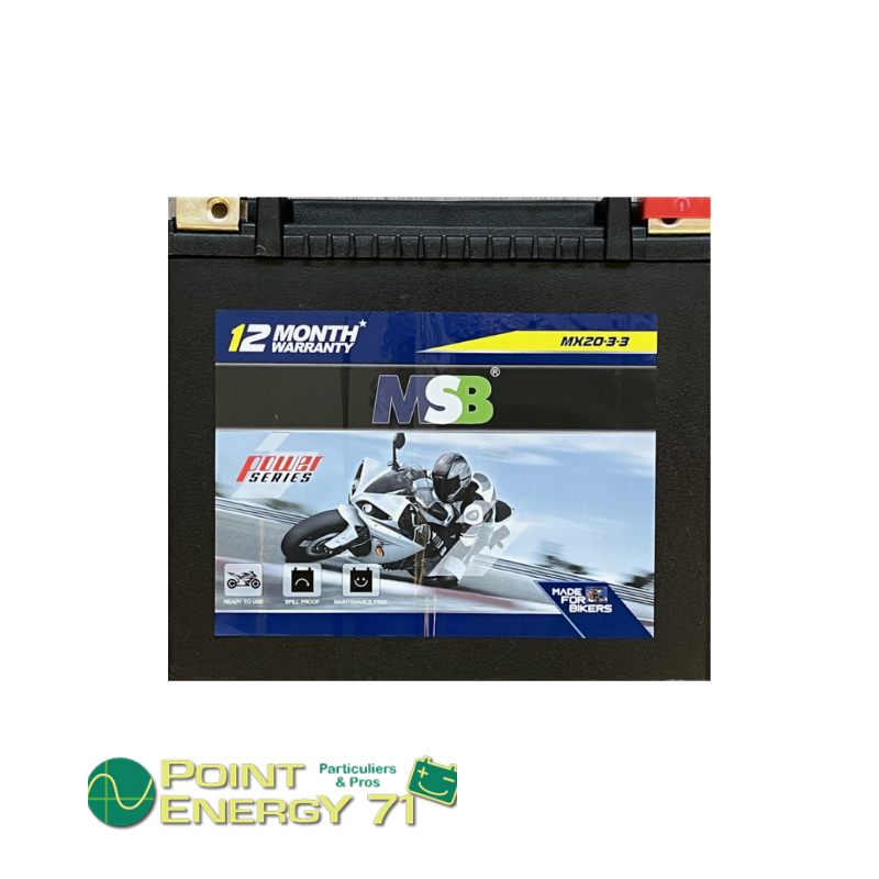 BATTERIE POUR HARLEY DAVIDSON MSB ETX20L